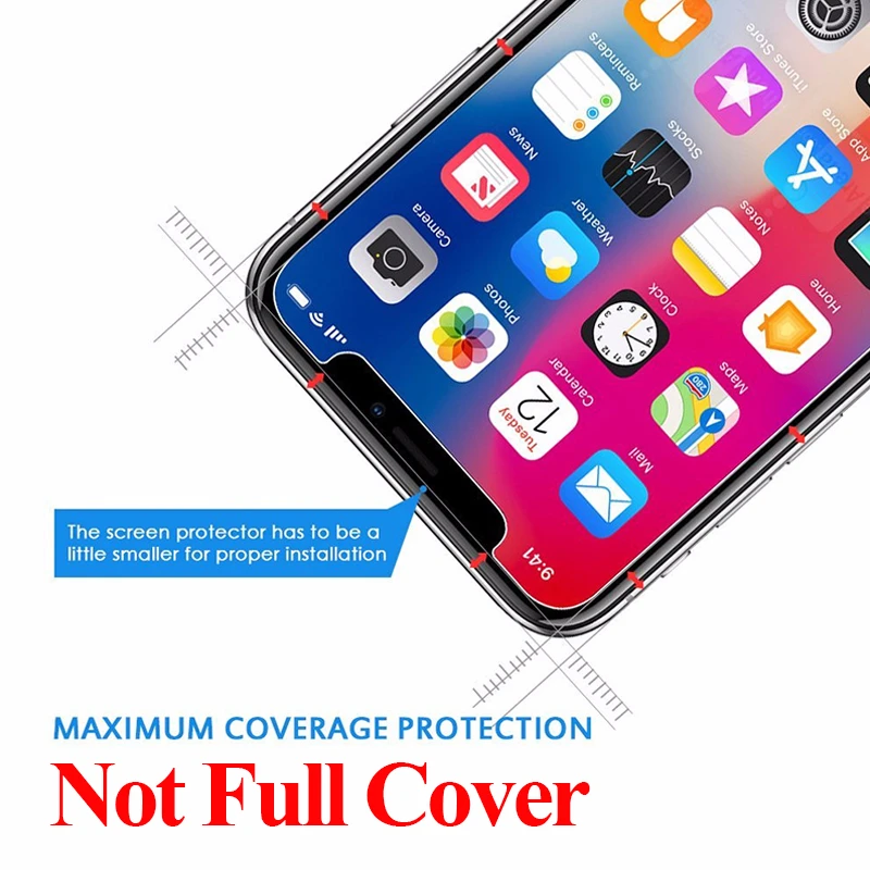 Защитное стекло на IPhone 4 4s 5s SE 5 5C 6 6s 7 8 plus XR X XS для Xs Max защита экрана из закаленного