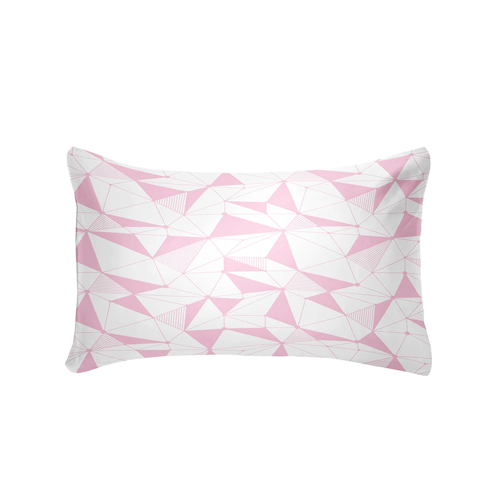 

HD Printing Comfortable Pillow Cover Pillowcase For Pink Geometric Patterns Bedding Pillowcase 1 piece ，Buy 3 Get 1 Free