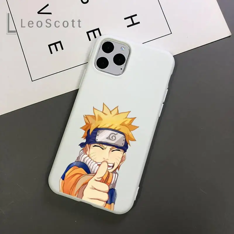 

Naruto Uzumaki anime cool cute Phone Case Candy Color for iPhone 11 12 mini pro XS MAX 8 7 6 6S Plus X 5S SE 2020 XR