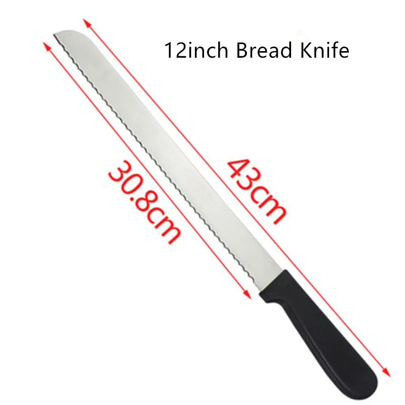 

10 inch Toast Cake Slicing Knife Stainless Steel Bread Knife Utility Knife Cuchillos de cocina Knife