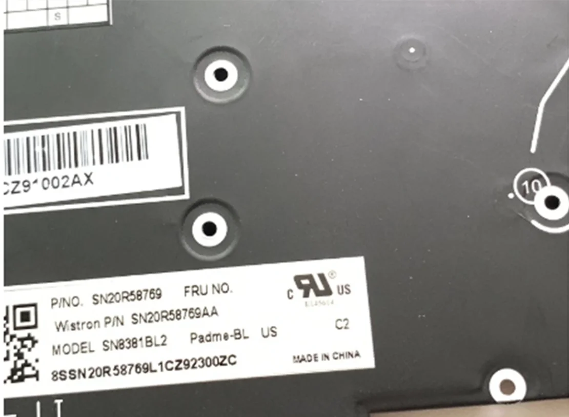 Новая/Оригинальная английская клавиатура с подсветкой для ноутбука Thinkpad P1 X1 Extreme