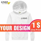 Уличный пуловер с капюшоном, свитшот, персонализированная уличная спортивная тонкая однотонная куртка с вышитым логотипом GNEP2020, горячая Распродажа