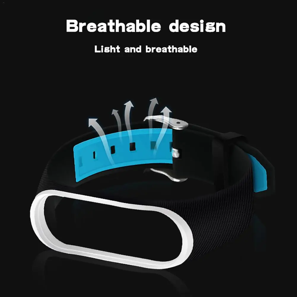 

For Xiaomi Xiaomi Band 4 Silicone Replacement Strap For Xiaomi 3/4 Universal Replacement Wristband