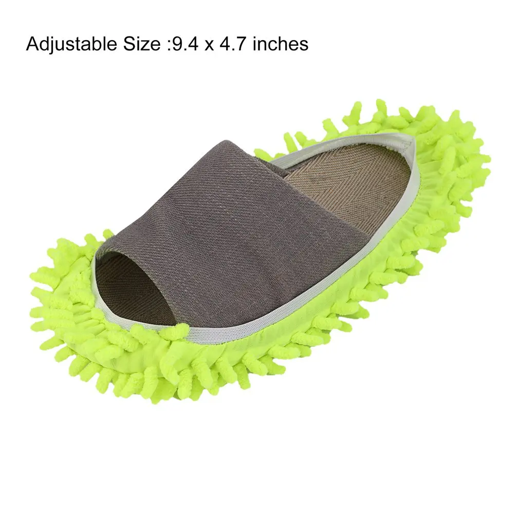 

1Pair Multi-Function Home Dust Cleaner Mop Rag Slippers Shoes Cover Soft Removable Washable Floor Clean Slippers For Woman Men