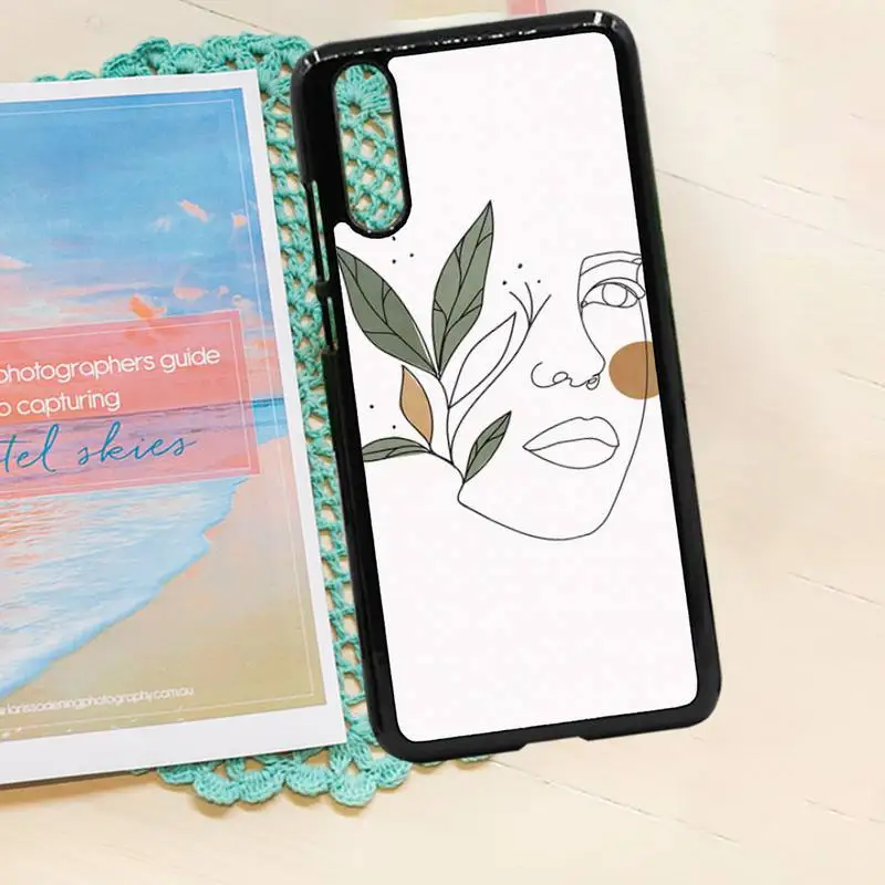 

abstract fashion vintage girl minimalist art Phone Case PC for iPhone 11 12 pro XS MAX 8 7 6 6S Plus X 5S SE 2020 XR