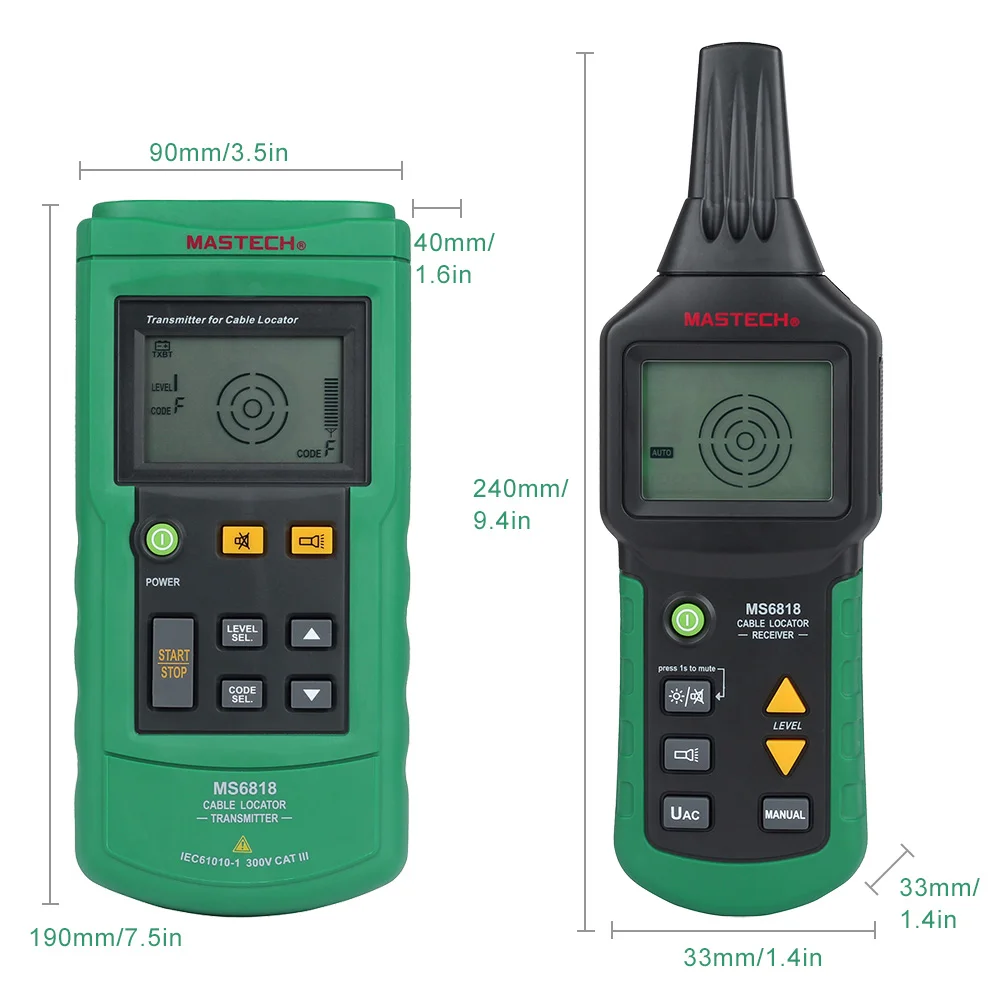 Lan тестер детектор Профессиональный металлический труба локатор напряжения 12 ~ 400