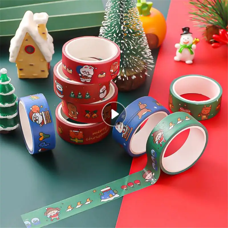 

Christmas Washi Tape Decorative Tape Scrapbook Paper Masking Adhesive Tape Girl Hand Account Material Washi Tape Christmas Set
