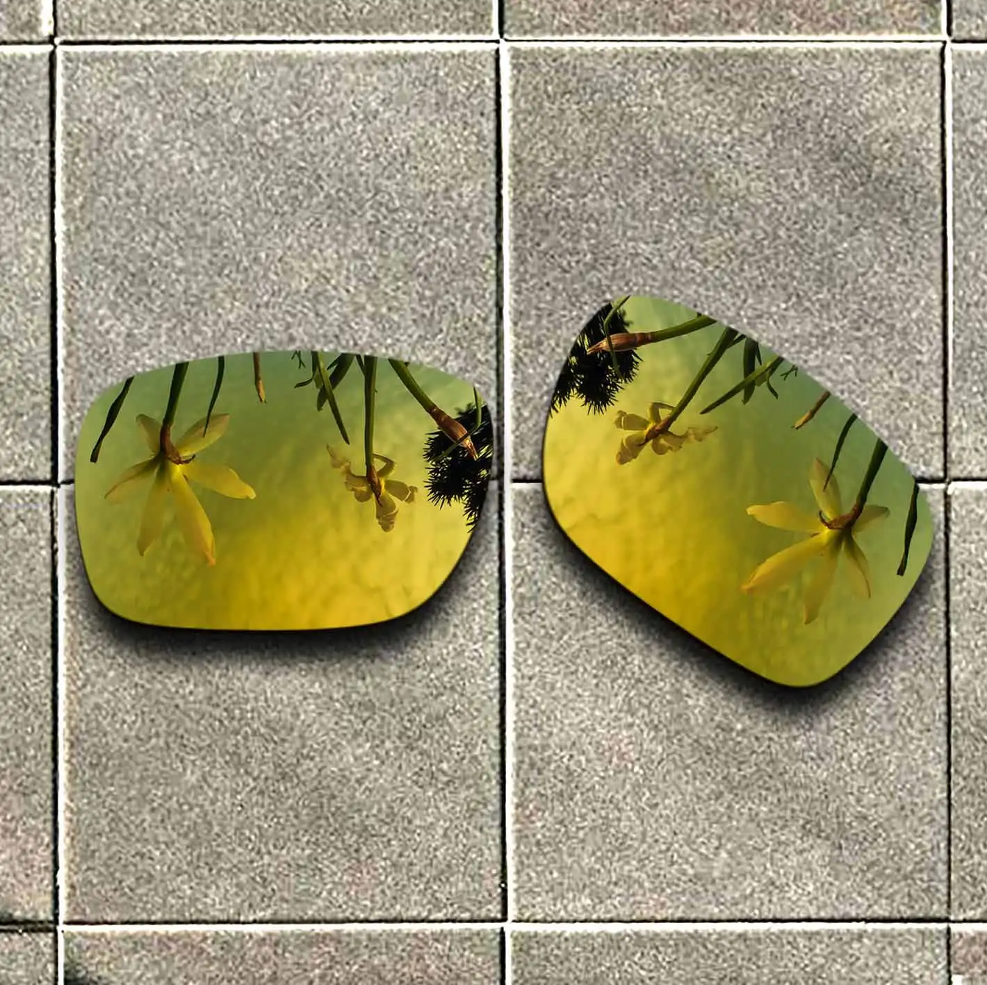 

24K Gold Polarized Sunglasses Replacement Lens for-Oakley Holbrook(TAC) Frame 100% UV Protection Good Fitness