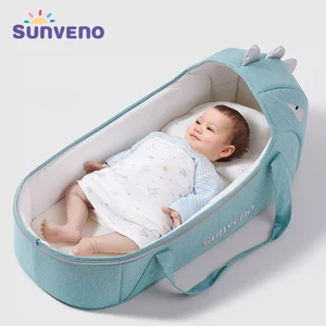 Sunveno детские кровати путешествия Портативный детская кровать гнездо новорожденного ручной клади гнездо кровать люлька для маленьких детей, для новорожденных, для маленькой девочки