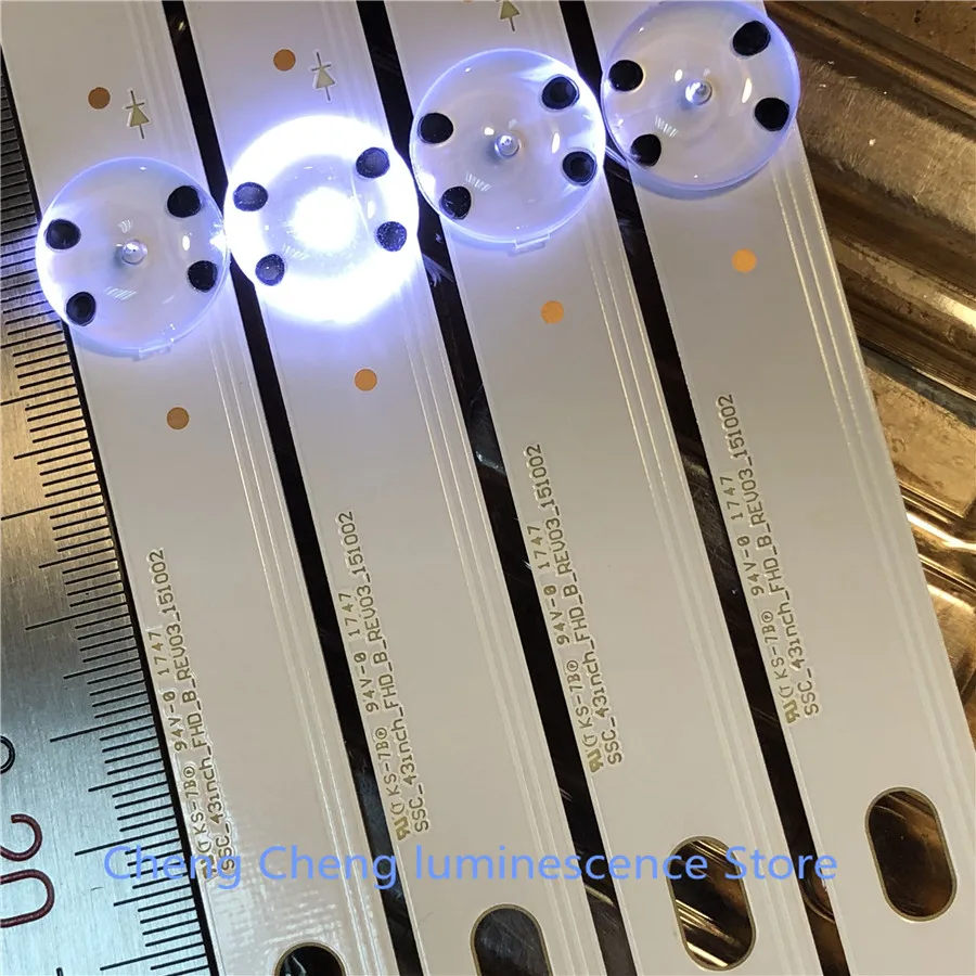 Светодиодная лента для подсветки LG 6 шт./лот 8LED 850 мм 43 дюйма 6916L 2744A|Цоколи лампы| |