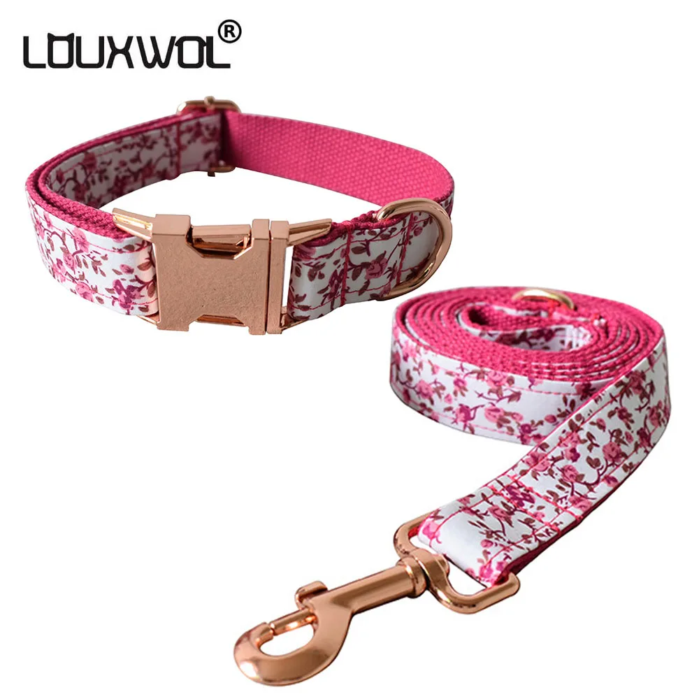 

LOUXWOL Dog Collar Bow tie Collar & Leash Set Adjustable Collar for Dogs and Cat Small Medium Large Pet Supplies Dog Accessories