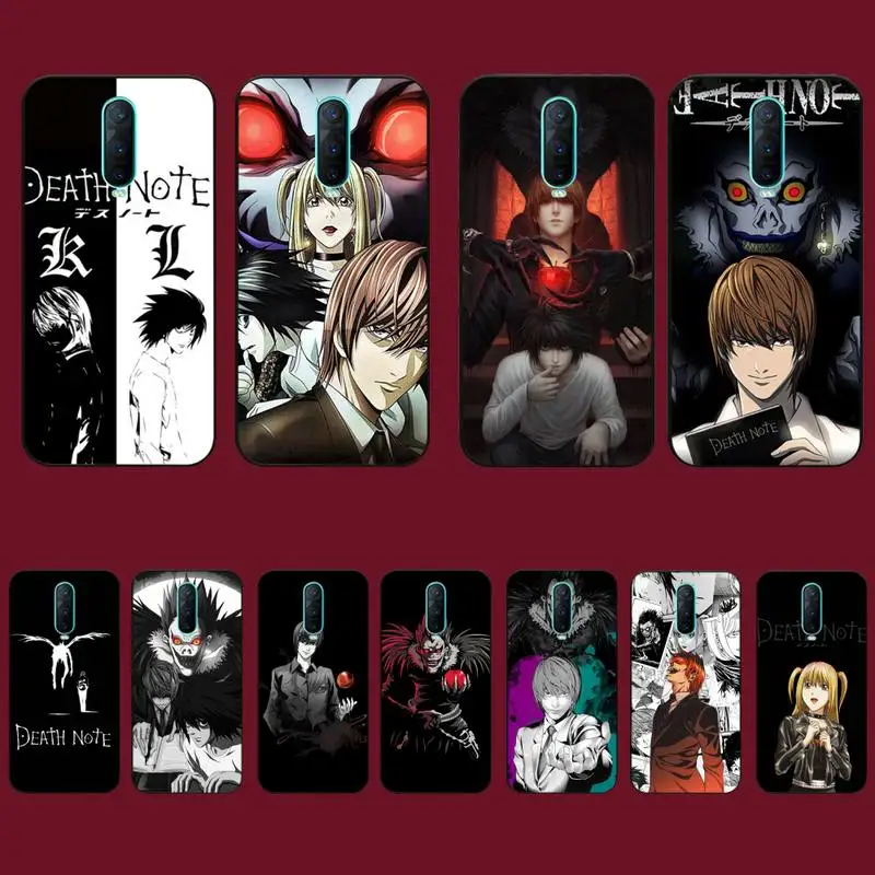 

TOPLBPCS Death Note Comic Anime Phone Case for Vivo Y91C Y11 17 19 53 81 31 91 55 V17 11i 9 for oppo
