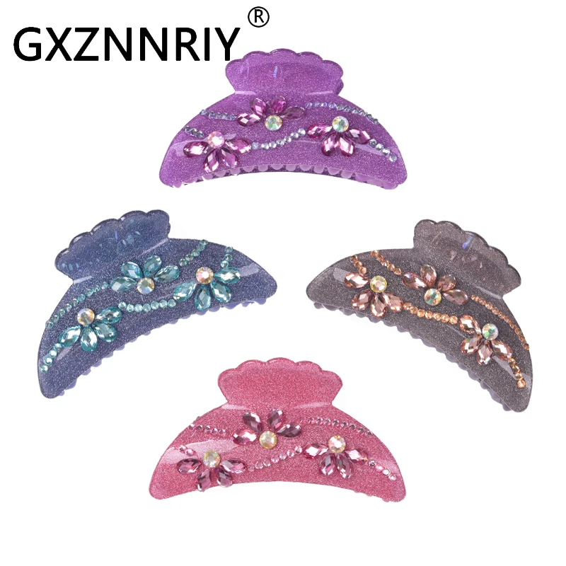 Модные акриловые заколки для волос 9 5 см аксессуары женщин заколка с кристаллами