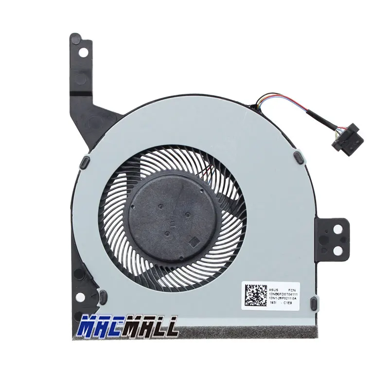 Вентилятор охлаждения CPU 4Pin для Asus X542 X542BA X542U X542UA X542UQ X542UR FL8000U FL8000UN F580U F580UR F580UQ A580U A580UR X580B.