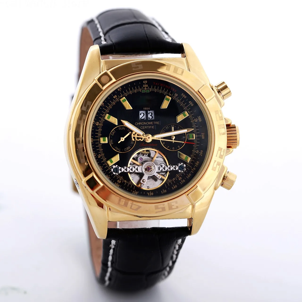 

Men watchesTop Brand Luxury aviation time B01 time high-end watch Swiss automatic mechanical watch Leather Strap captain's Watch