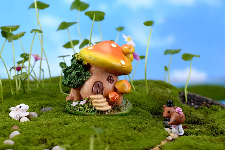 Мини-гриб аксессуары Terrarium цветочные горшки сказочные фигурки для кукольного