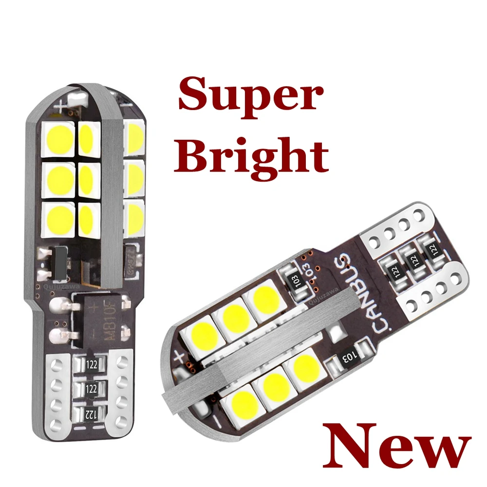 2 шт. T10 W5W WY5W супер яркие 24smd 3030 светодиодные лампы Автомобильный габаритный