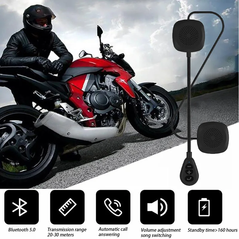 Bluetooth 5 0 Moto шлем гарнитура беспроводная стерео наушники мотоциклетный MP3 динамик |