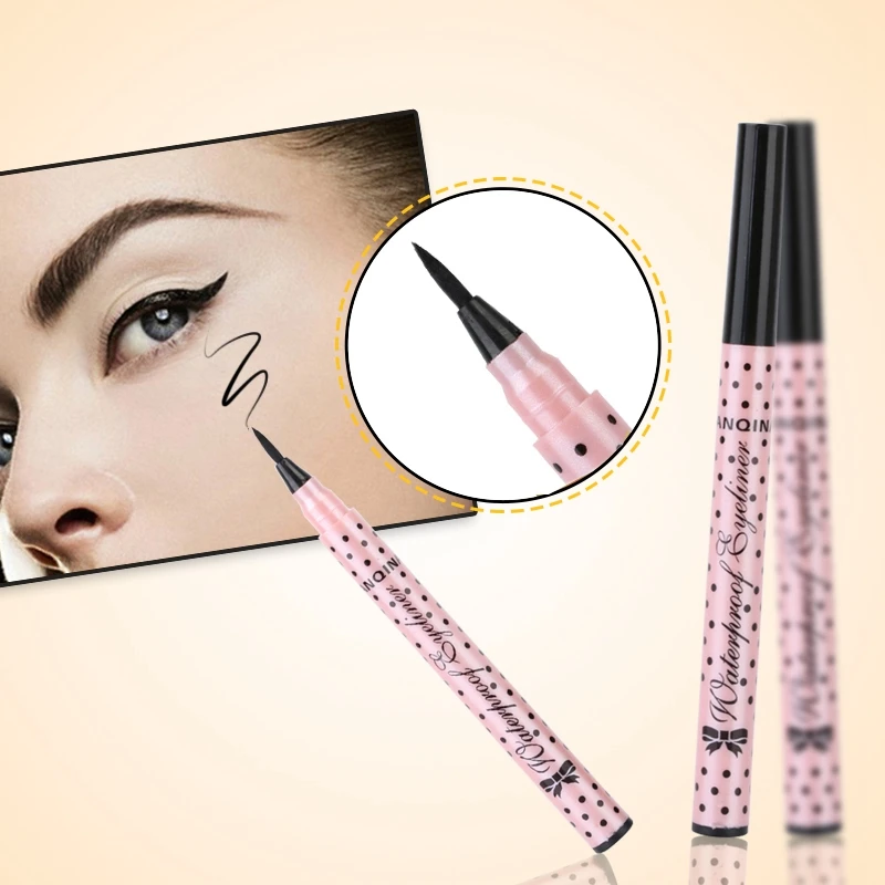 1 шт. карандаш подводка для глаз Для женщин жидкая чёрная макияж ручка
