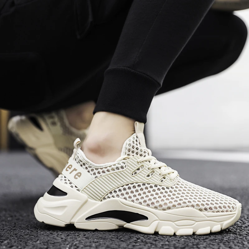 

Men's Shoes Light Breathable Walking Shoes Mesh Female Sport Shoes Jogging Casual Shoes Fashion Comfort Sneakers Size 36-45