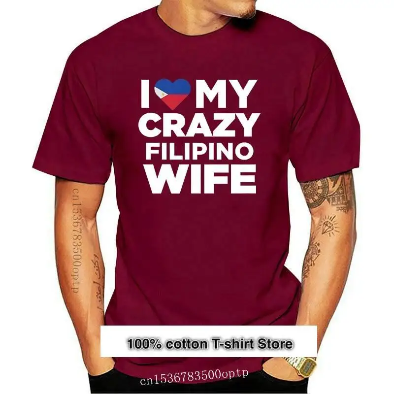 

Camiseta de manga corta con cuello redondo para mujer, camisa con frase My Crazy, Fibrin Wife, filipines Native, 2021