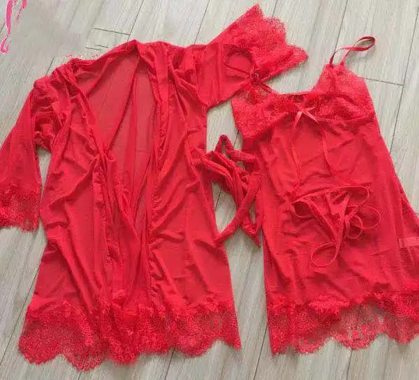 

plus size women whore clothes slutty porno dress lingerie femme sets with robe