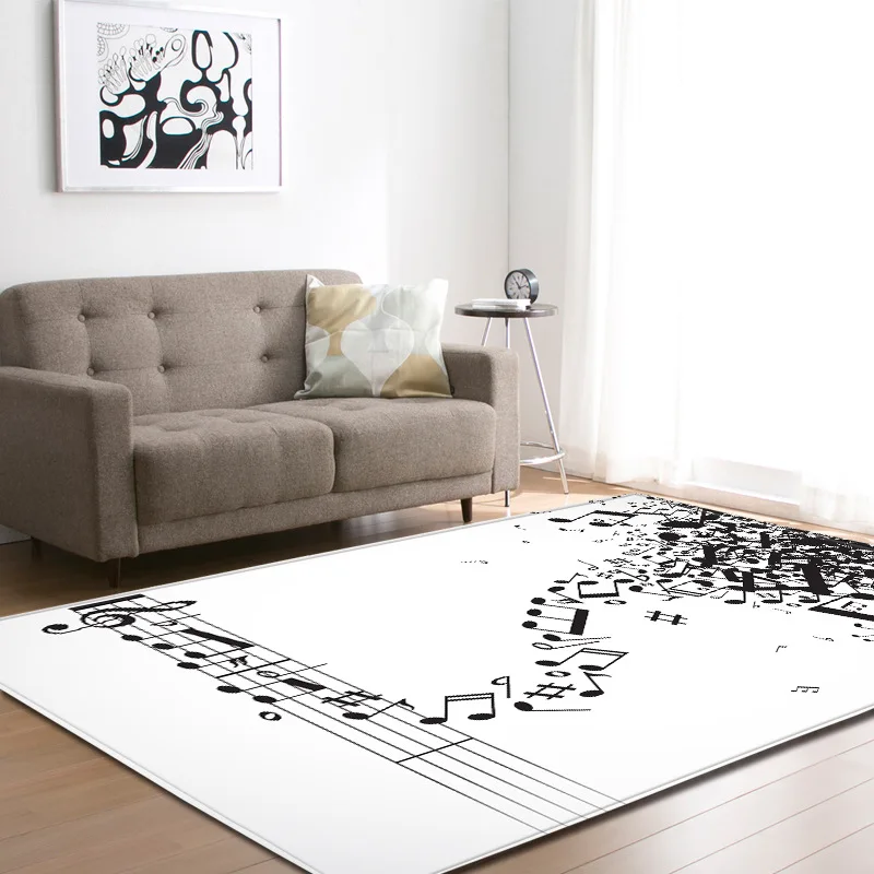 

Artistic Piano Living Room Carpet Bedroom Dining Room Mat Customized Size Carpets for Living Room Area Rug for Living Room Rugs