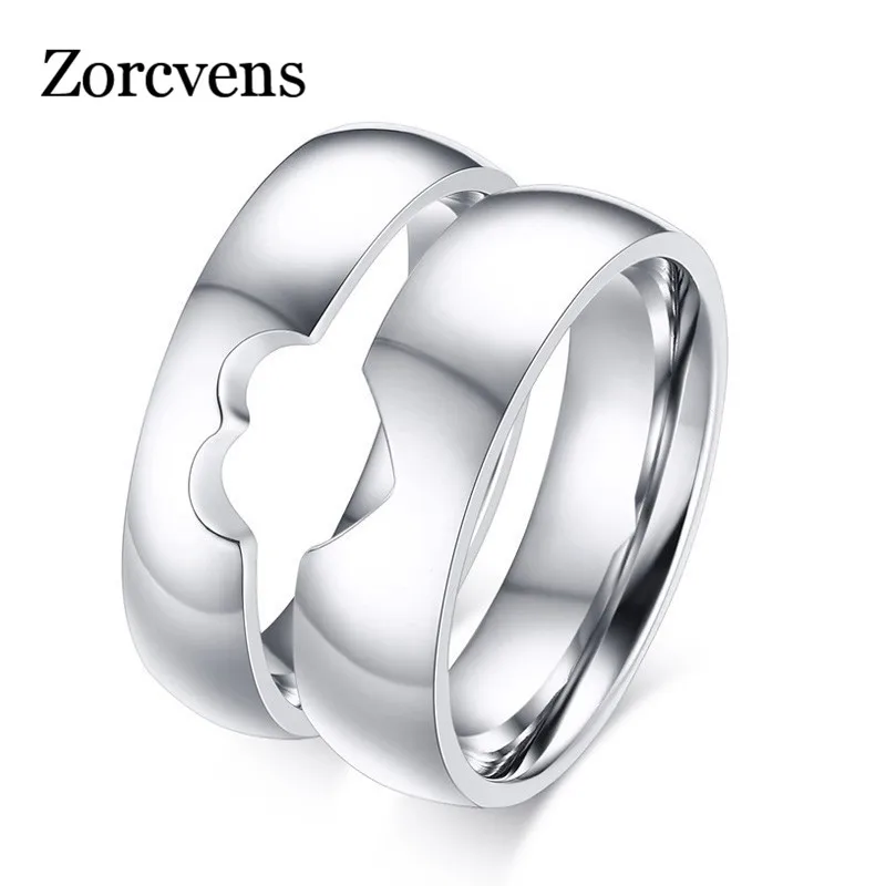 TOBILO брендовые парные обручальные кольца в форме сердца из нержавеющей стали для