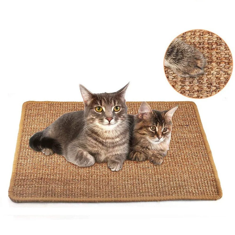 

Sisal Cat Scratcher Board Scratching Post Mat Toy for Tower Climbing Tree Pad Cooling Litter Mat Furniture Protector Cat Toys