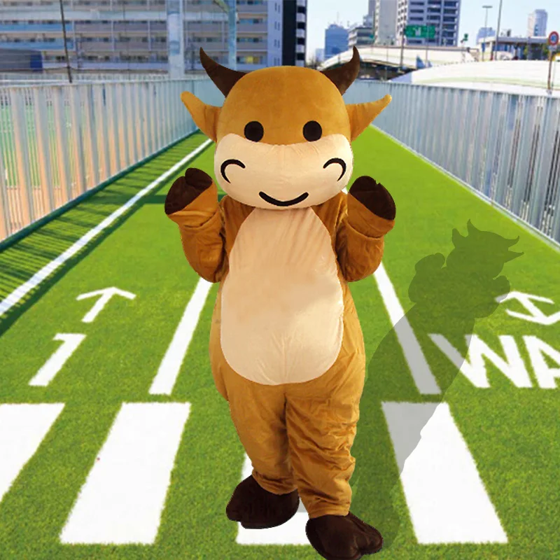 Костюм-талисман на Хэллоуин корова бык для взрослых | Тематическая одежда и