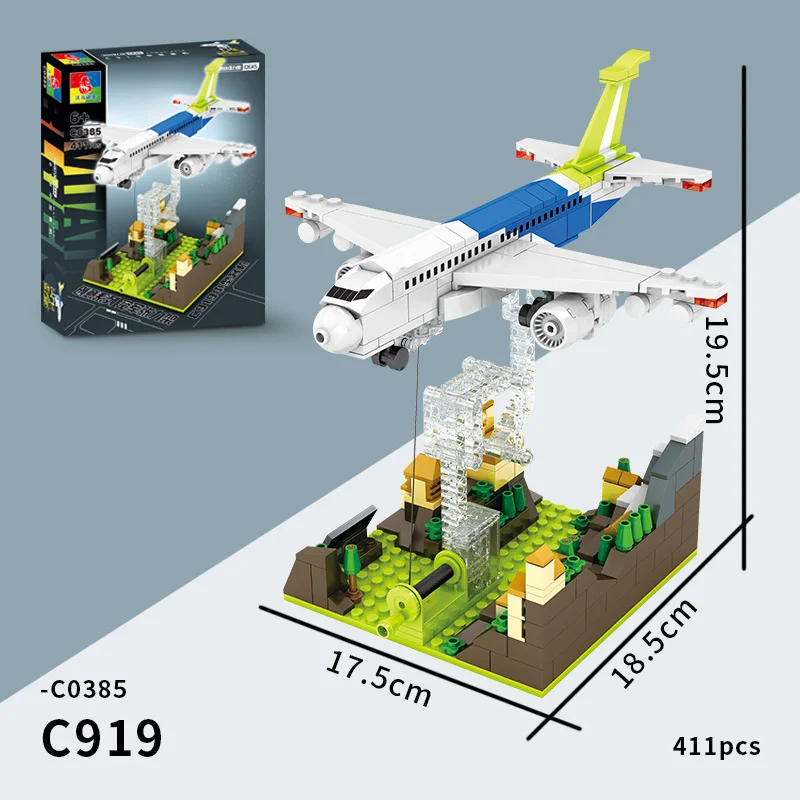 

J-20 Fighter Suspension tension Building Blocks SWAT Team Police Helicopter Bricks Toys For Boys Children Xmas Birthday gift