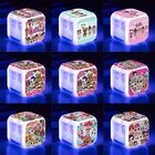 Оригинальные куклы-сюрпризы LOL, будильник, светящиеся цифровые Мультяшные экшн-игрушки светодиодный светодиодные часы, меняющий цвет, настольный ретранслятор wekker