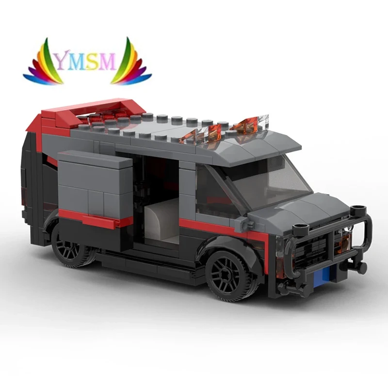 

MOC A-Team GMC Vandura Van Simulation Car Model Building Blocks Diy 242pcs Toys Bricks Educational Christmas Gift For Children