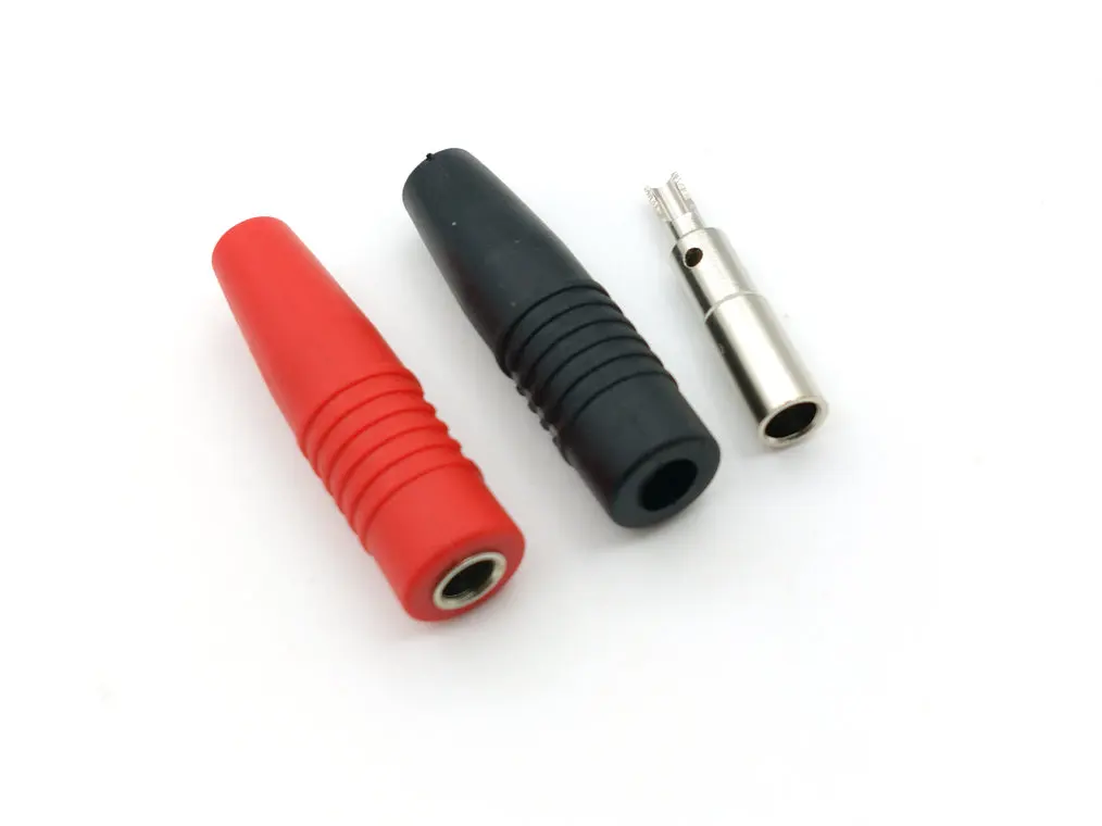 50 шт. силиконовые изолированные разъемы типа банан|connector plug|connector 4mmconnectors banana female |