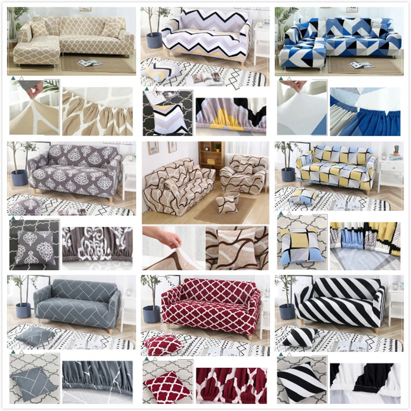 Чехлы для диванов в скандинавском стиле хлопковые эластичные чехлы гостиной