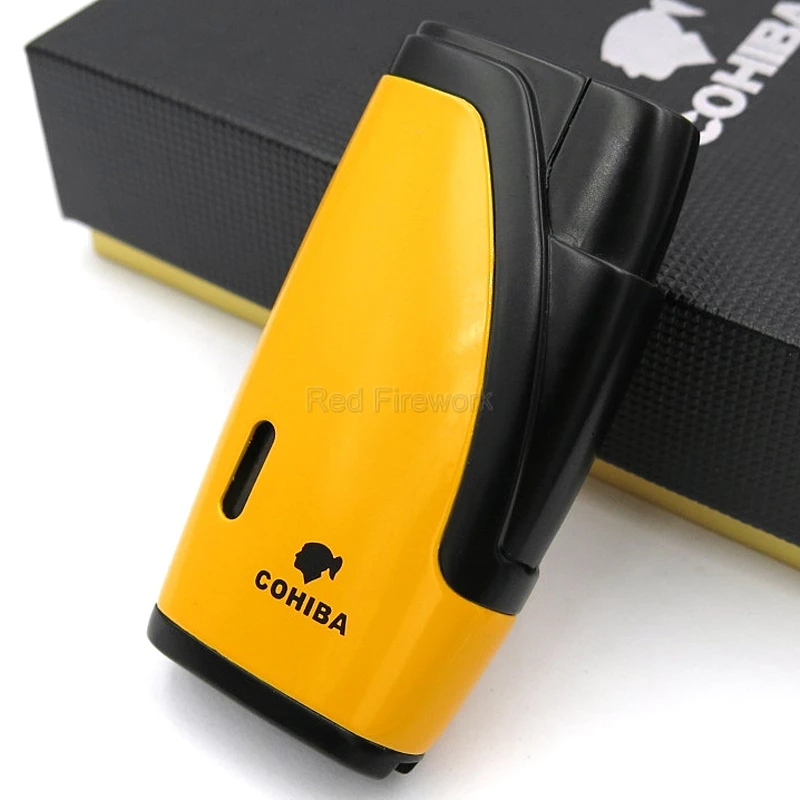 COHIBA, кедровое дерево, для сигар, для путешествий, портативный кожаный чехол для сигар, для улицы, коробка для сигар W/зажигалка, резак, увлажнитель, коробка для увлажнителя