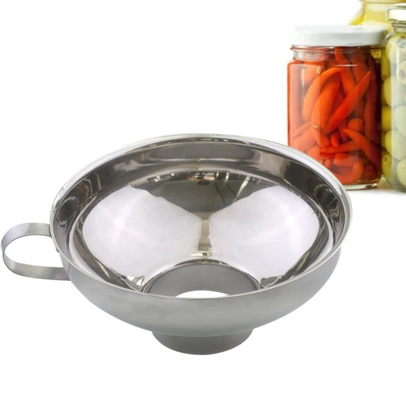 Adeeing Stainless Steel Wide Mouth Funnel Canning Hopper Filter Food Pickles Jam Kitchen Gadgets Cooking Tools | Дом и сад