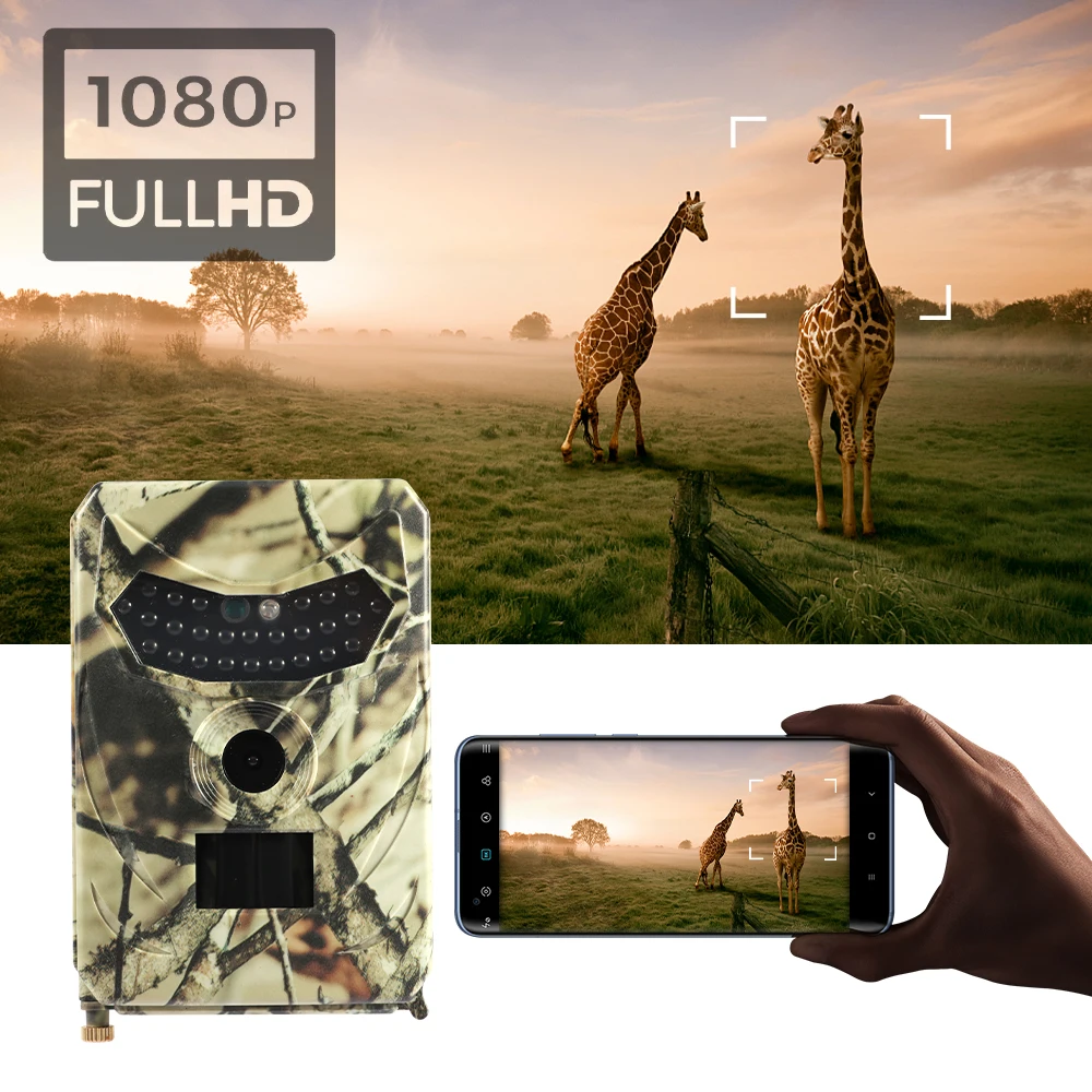 

Фотоловушка PR100, 12 МП, для дикой природы, с функцией ночного видения