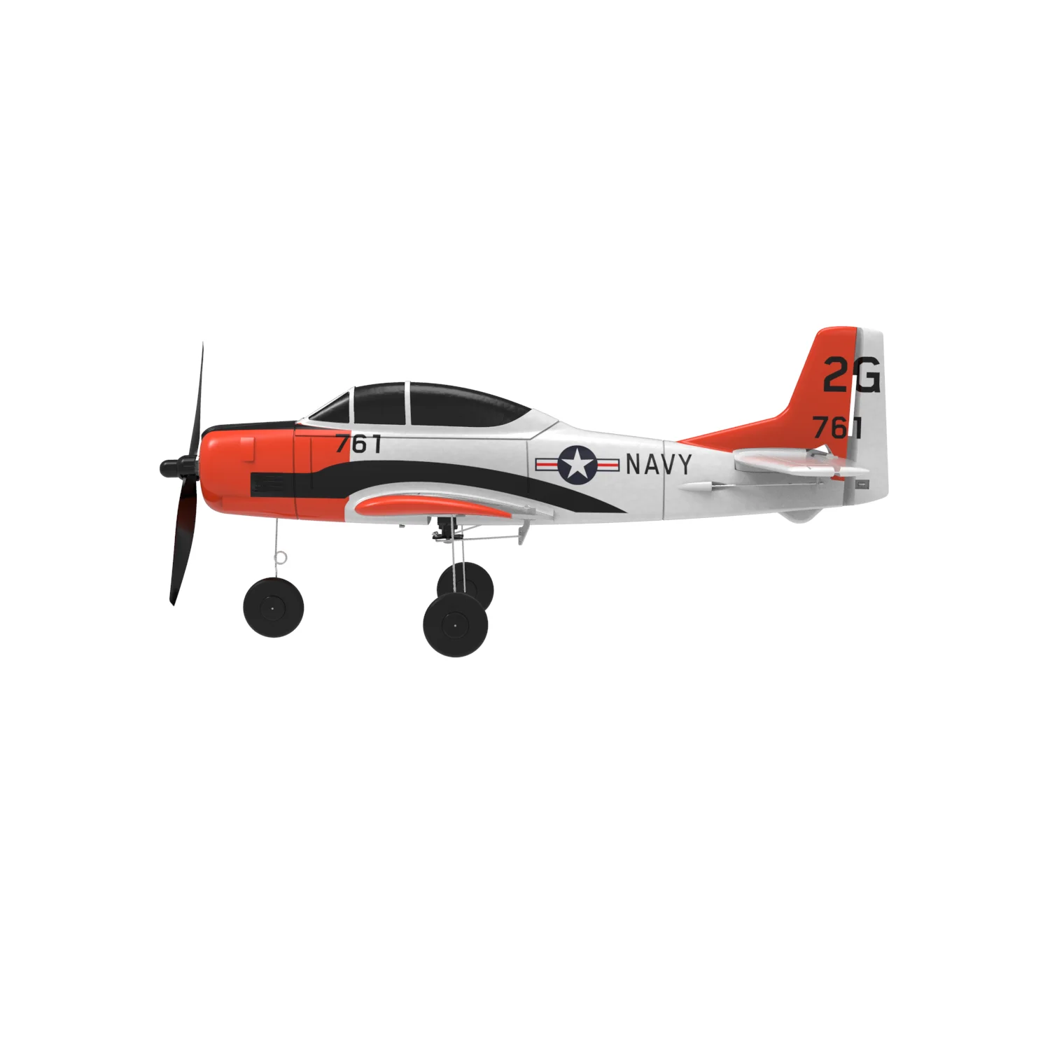 Volantex 761-9 3 7 V 2 4G 6-осевой пенопластовый самолет T28 RC планер 4CH Warbird со стабилизатором