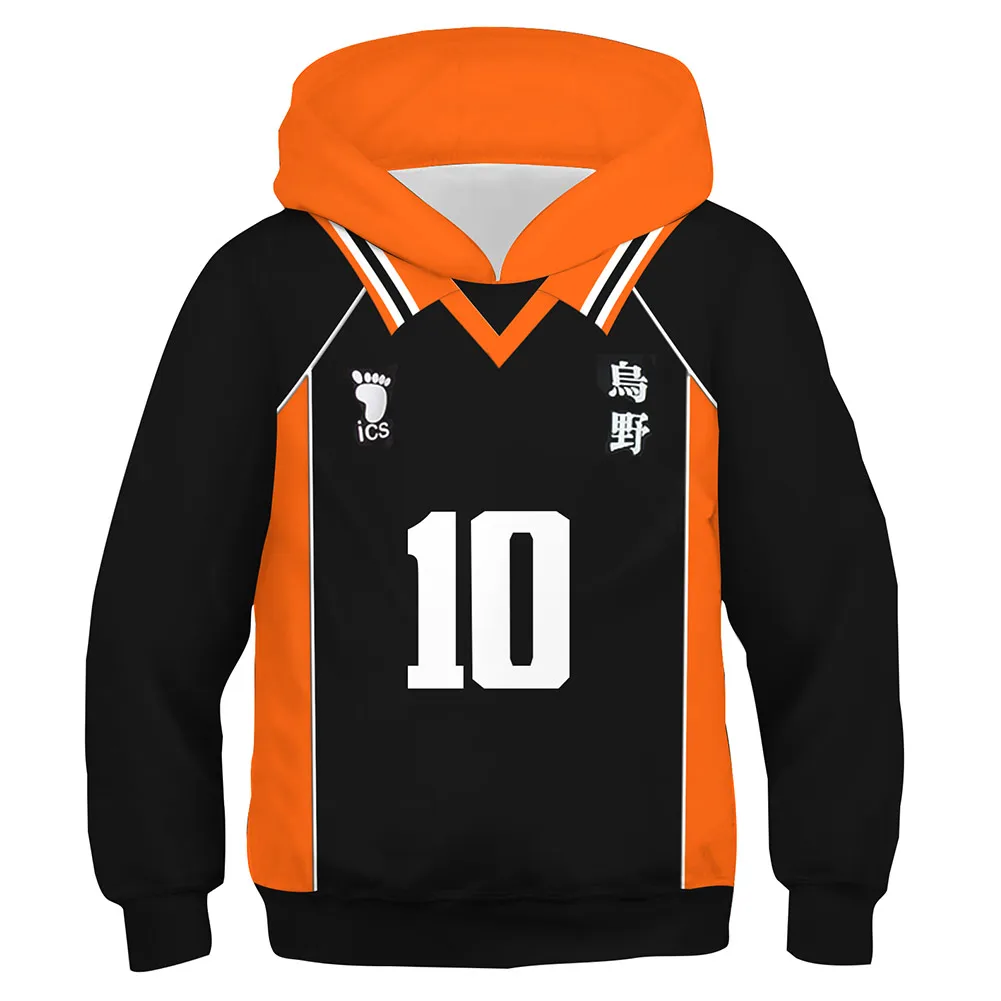 

NEW anime Haikyuu Cosplay costume Harajuku Hoodies Kids 3D Print Pullovers Casual Hooded Sweatshirt