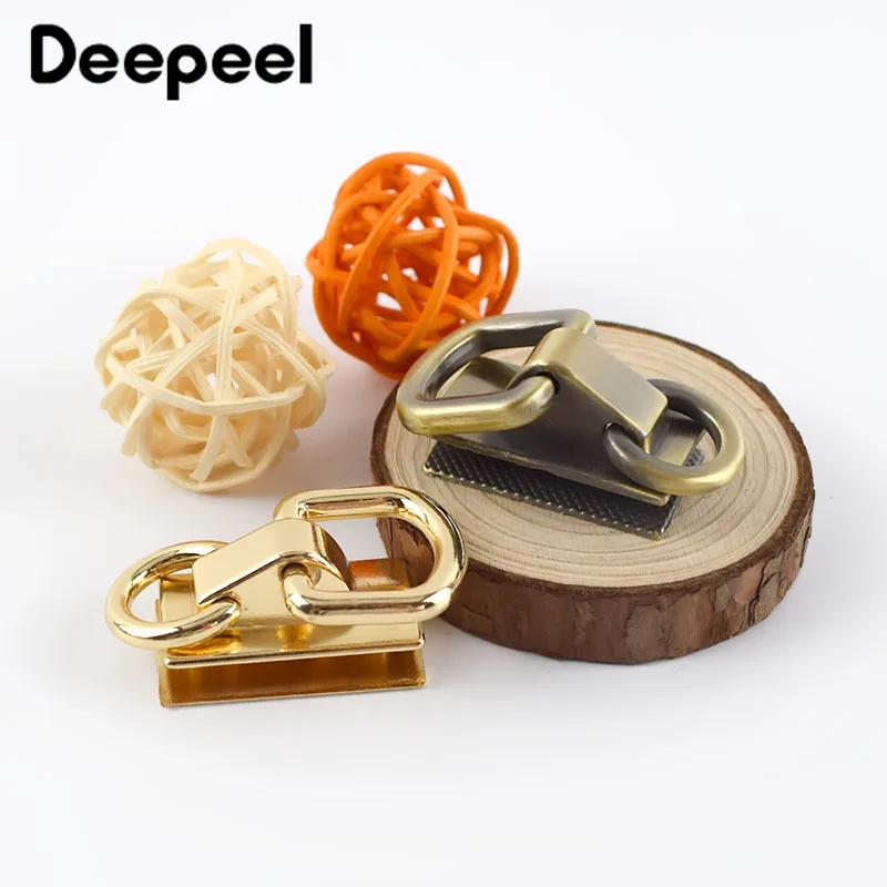 Deepeel 5/10 шт. кольцо в виде буквы D сумка сторона пряжки с зажимом винт цепочкой