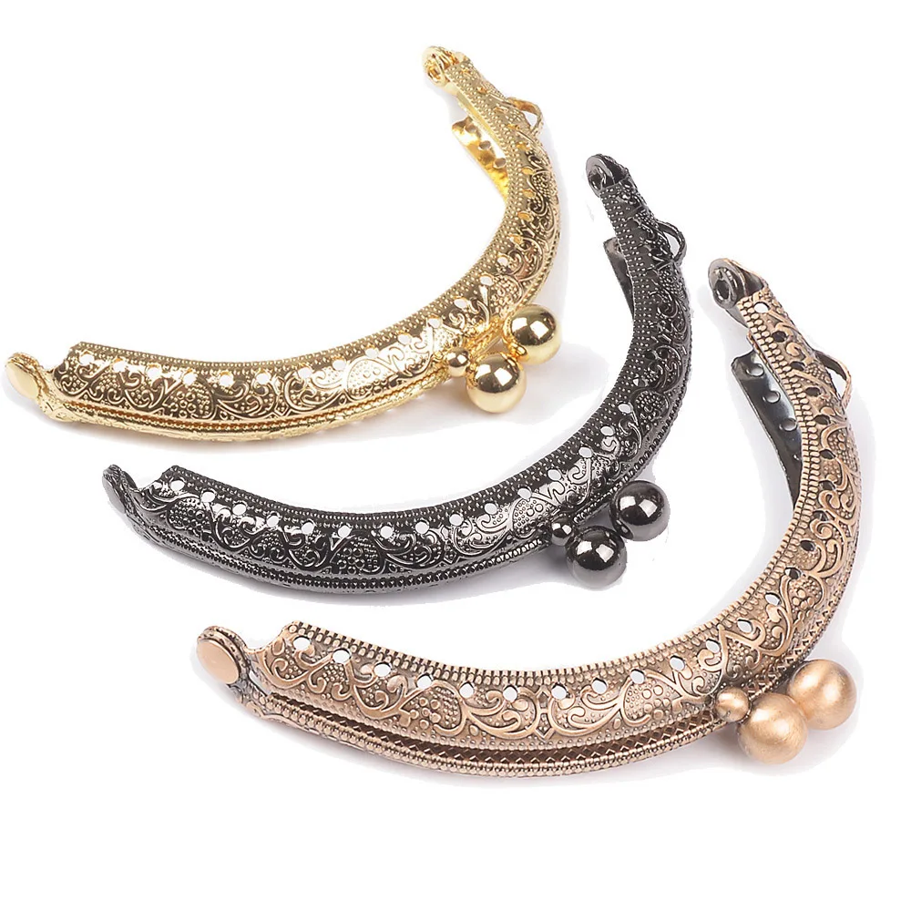 Круглая металлическая рамка для кошелька 8 5 см монет ручка клатч сумка