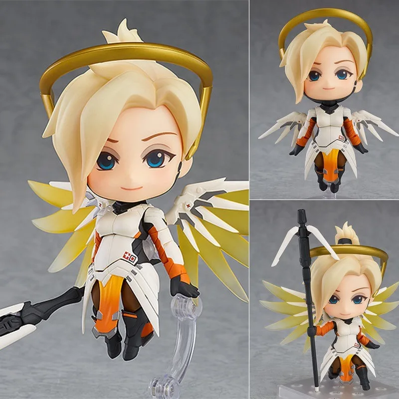 10 см Новый Аниме Overwatch Ангел Ангела кожа ручной работы Съемная Кукла игрушка