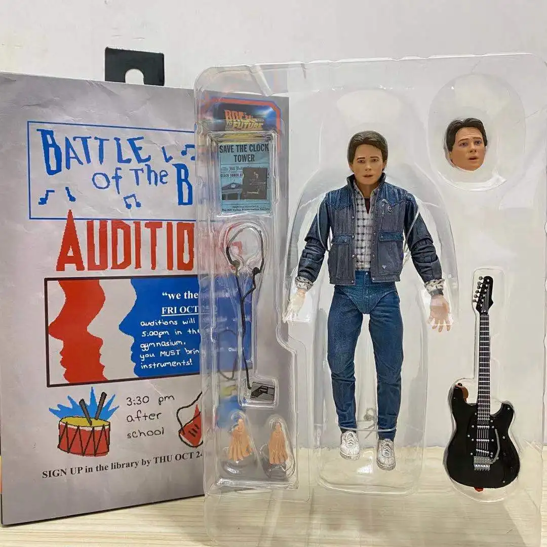 NECA Назад в будущее доктор Митт коричневый Мартин 7-дюймовая шарнирная фигурка -