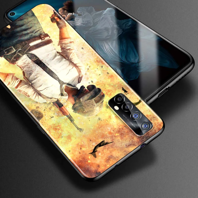 Популярная игра Pubg для OPPO Realme V15 X5 X3 X50 X7 X2 C17 C11 C3 C2 7 7i 6 6S 6i 5 3 2 Pro мягкий черный чехол