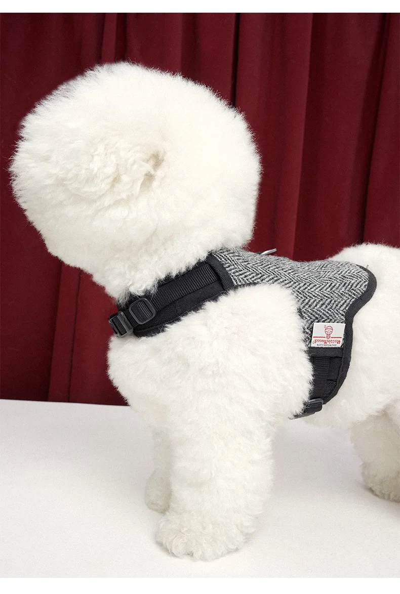 Жгут ошейник для питомца шерсть модный плед Маленькие Средние Большие товары для домашних собак жгут и поводок набор для щенка кошка жилет для собаки кошки