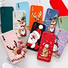 Новогодние подарки, Рождественский чехол для телефона Samsung A52 S21 A71 S20 FE A51 A72 S10 plus S8 S9 Plus A50 A70, силиконовый чехол из ТПУ