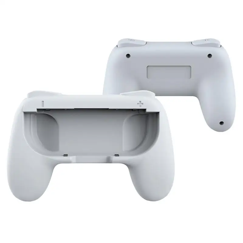

2Pcs Left and Right Hand Controller Grips Controller Handles Game Accessories (White)