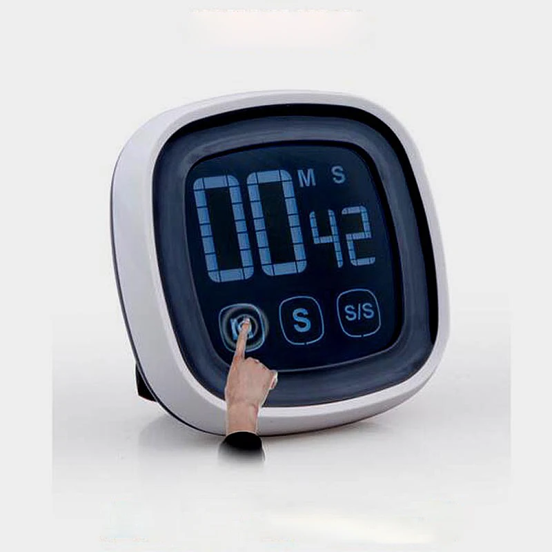 

Digital Timer Touch Screen LED Electronic Timer Countdown Timing Stopwatch Clock Kitchen Magnetic Timer Instrument Kookwekke