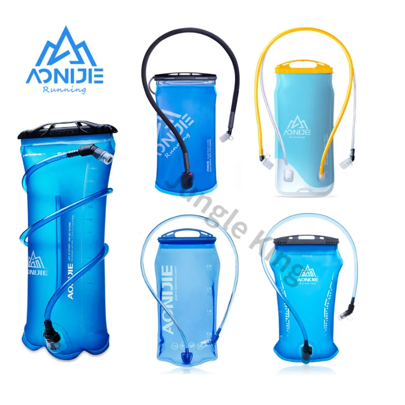 AONIJIE-bolsa de agua para hidratación al aire libre, mochila con botella táctica con tubo para beber 1L, 1,5 l, 2L, 3L, senderismo, novedad de 2021